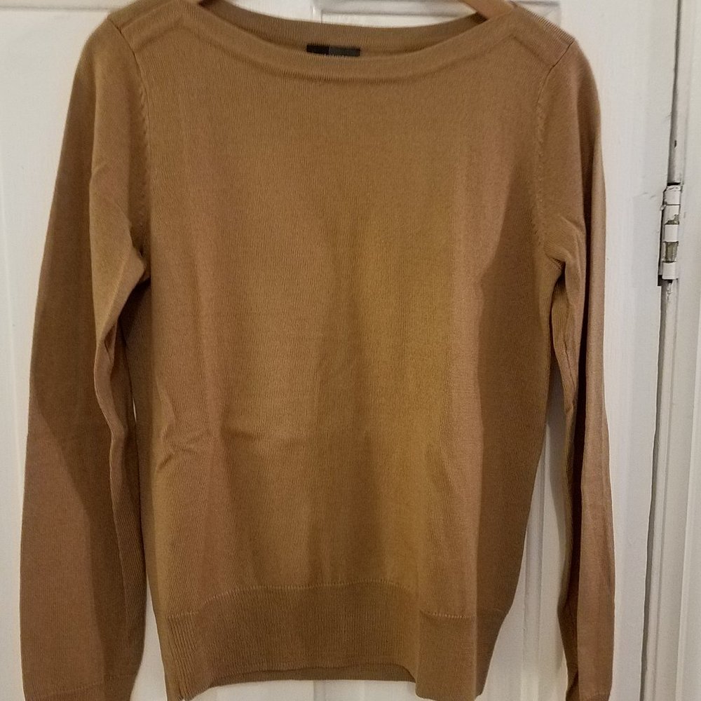 Midweight Wool Blend Crewneck Sweater - M Tall